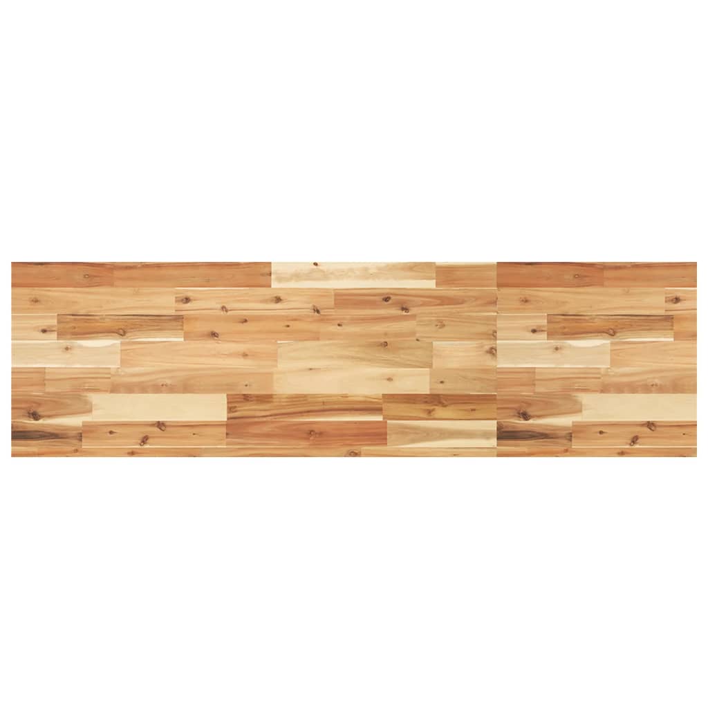 Bänkskiva för badrum behandlad 120x40x4 cm massivt akaciaträ