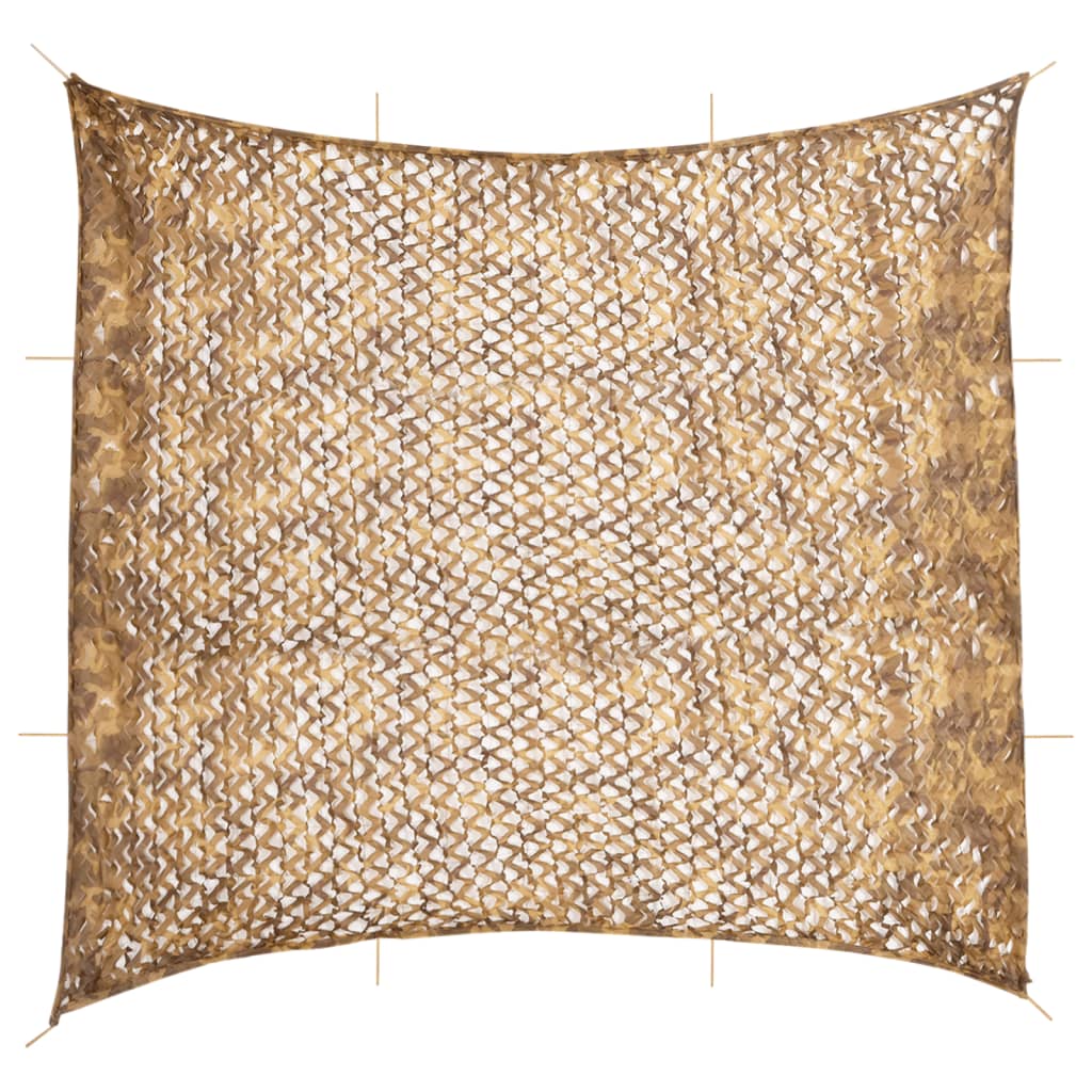 Camouflagenät med förvaringsväska 614x581 cm sand