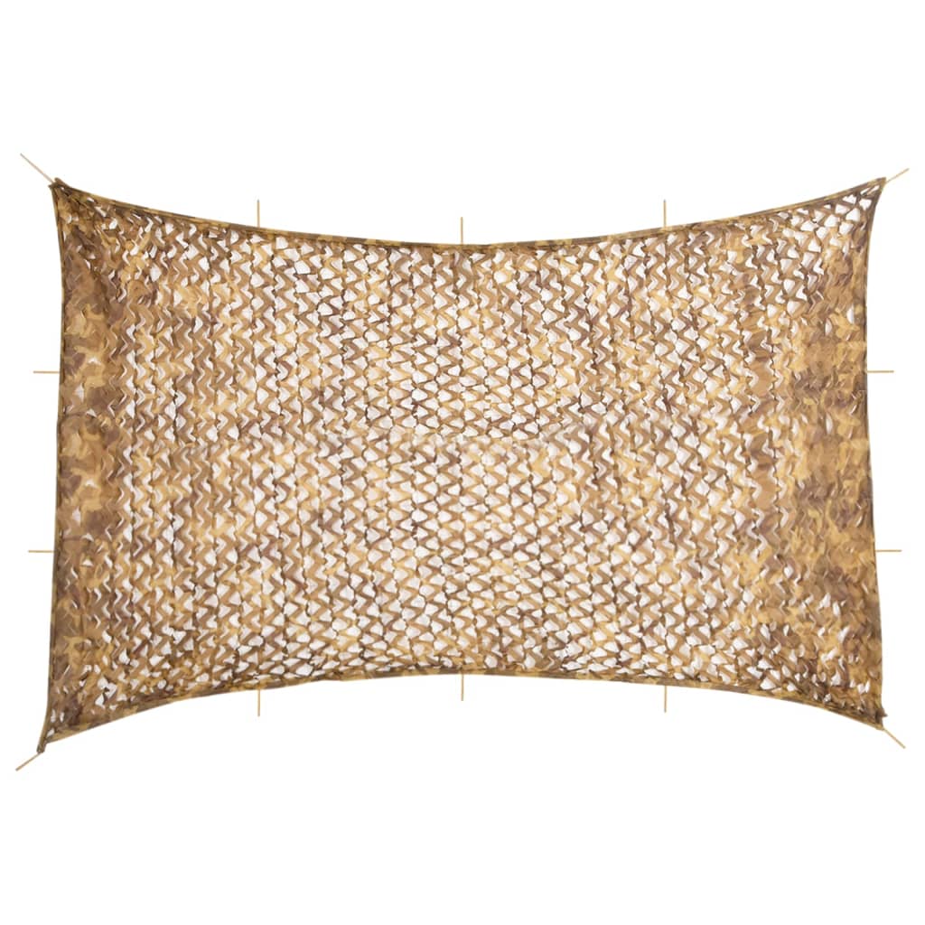 Camouflagenät med förvaringsväska 833x609 cm sand