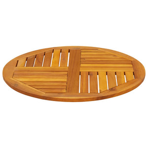 Bordsskiva Ø70x2 cm rund massivt akaciaträ