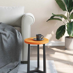 Bordsskiva rund vaxad brun Ø30x2,5 cm massiv furu