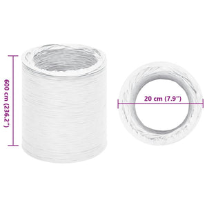 Frånluftsslang PVC 6 m Ø10 cm