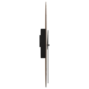 Väggklocka självlysande klockslag och visare gul Ø30 cm