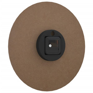 Väggklocka självlysande klockslag och visare brun Ø30 cm