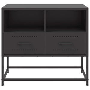 TV-skåp svart 68x39x60,5 cm stål