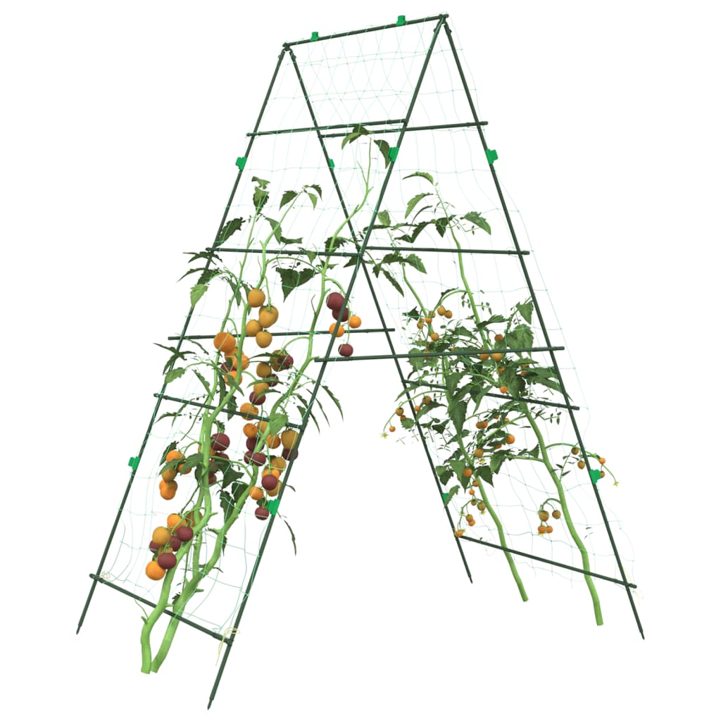Trädgårdsspaljé för klätterväxter A-ram 99x90x175,5 cm stål