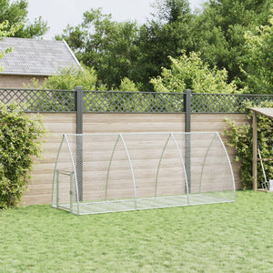 Kaninbur silver 300x105x120 cm galvaniserat stål