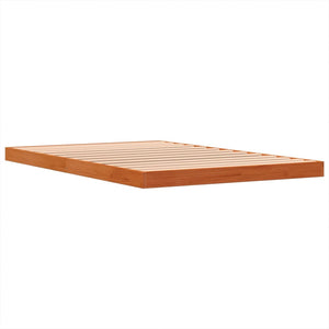 Sängram vaxad brun 120x190 cm massiv furu