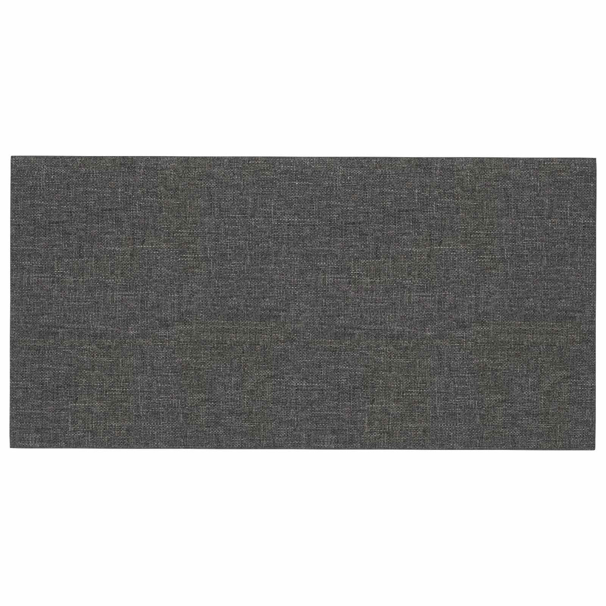 Väggsänggavel 12 st 30 x 15 cm Mörkgrå tyg