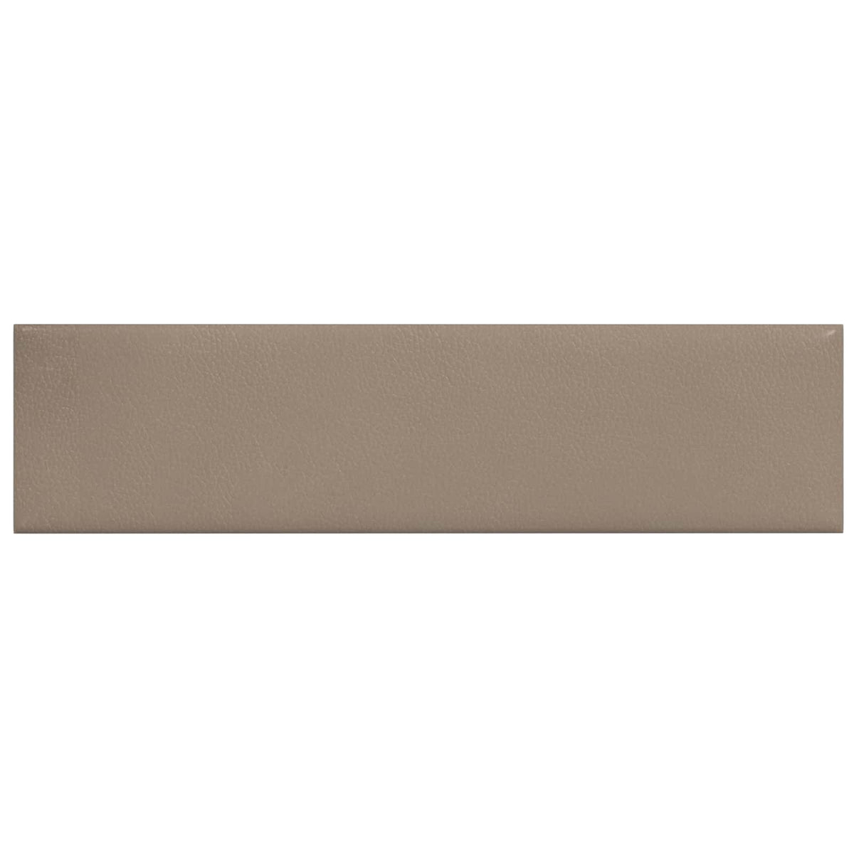 Väggsänggavel 12 st 60 x 15 cm Cappuccino tyg