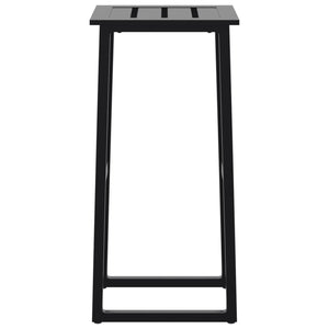 Barstolar 4 st svart 38x38x80 cm pulverlackerat stål