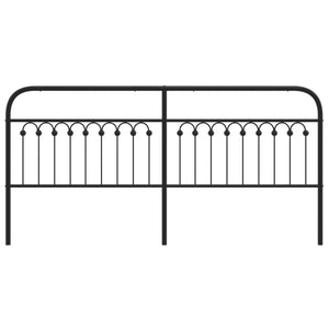 Huvudgavel metall svart 200 cm