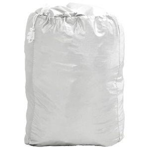 Bilöverdrag för SUV med spännband silver L PEVA heltäckande