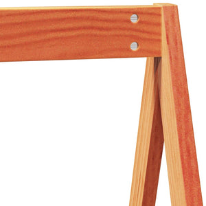 Tak till barnsäng vaxbrun 199x95,5x88 cm massiv furu