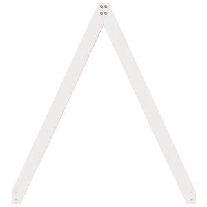 Tak till barnsäng vit 199x80,5x88 cm massiv furu