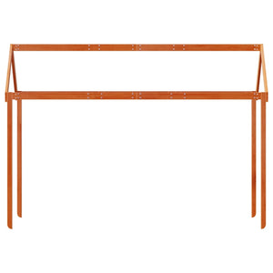 Tak till barnsäng vaxbrun 217x95,5x159 cm massiv furu