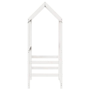 Tak till barnsäng vit 118x70x176,5 cm massiv furu