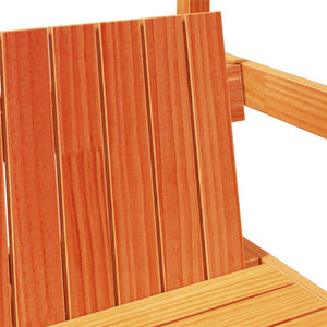 Bänk med tak vaxbrun 117,5x70x176,5 cm massiv furu