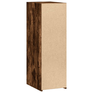 Skänk rökfärgad ek 30x41x93 cm konstruerat trä