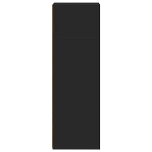 Högskåp svart 40x41x124 cm konstruerat trä