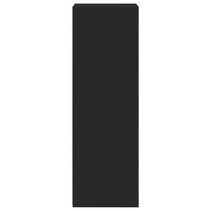 Högskåp svart 45x41x124 cm konstruerat trä