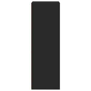 Högskåp svart 50x41x124 cm konstruerat trä