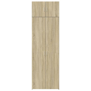 Förvaringsskåp sonoma ek 70x42,5x225 cm konstruerat trä