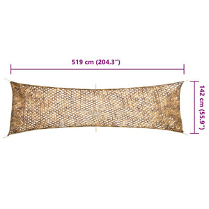 Camouflagenät med förvaringsväska 519x142 cm sand