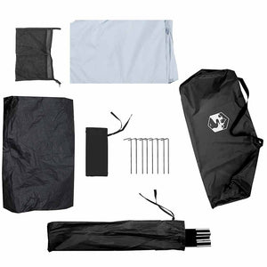 Campingtält 1-personers vitt mörkläggningstyg vattentätt