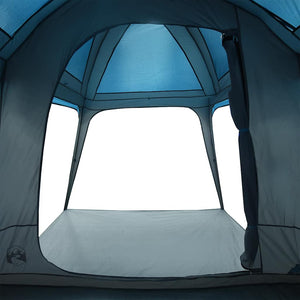 Campingtält med absidkupol, 5-personers, blå, vattentät