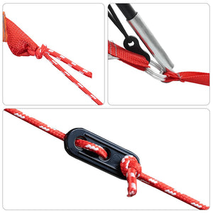 Campingtält 5 personer blå vattentätt