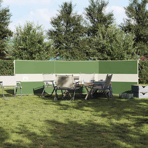Camping Vindskydd Grön 490x123 cm Vattentät