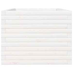 Odlingslåda vit 90x60x45,5 cm massiv furu