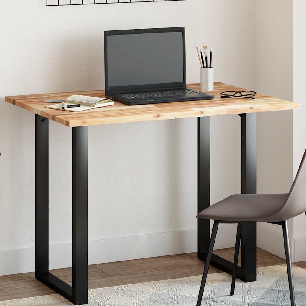 Bordsskiva rektangulär 100x70x2 cm massivt akaciaträ