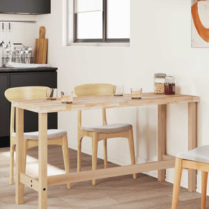 Bordsskiva rektangulär 140x50x4 cm massivt akaciaträ