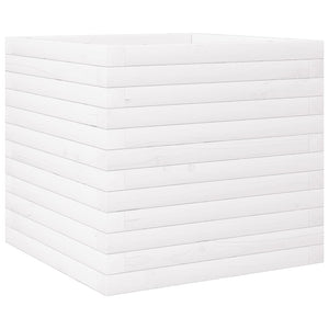 Odlingslådor vit 50x50x46 cm massiv furu