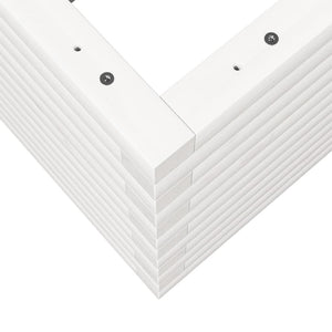 Odlingslådor vit 80x80x46 cm massiv furu