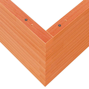 Odlingslåda vaxbrun 90x90x46 cm massiv furu