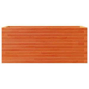 Odlingslåda vaxbrun 110x40x46 cm massiv furu