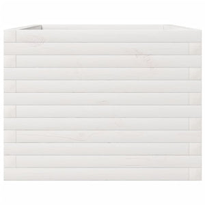 Odlingslåda vit 110x60x46 cm vit massiv furu