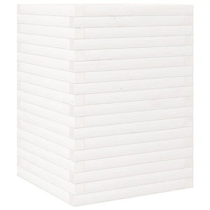 Odlingslåda 50x50x68,5 cm vit massiv furu