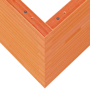 Odlingslåda vaxbrun 80x80x68,5 cm massiv furu