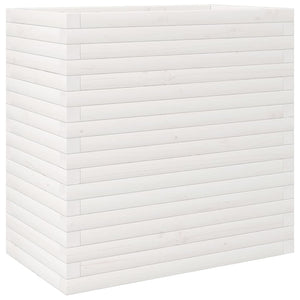 Odlingslåda vit 70x40x68,5 cm massiv furu