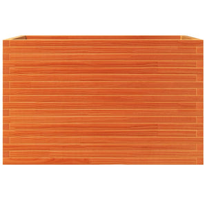 Odlingslåda vaxbrun 110x60x68,5 cm massiv furu