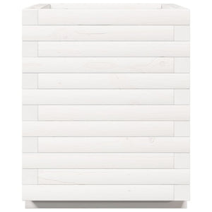 Odlingslådor vit 40x40x49,5 cm massiv furu
