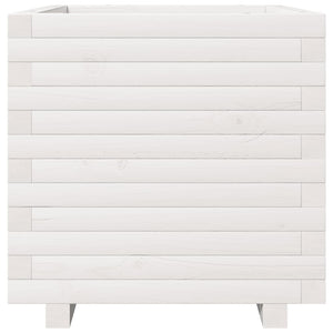Odlingslåda vit 50x50x49,5 cm massiv furu