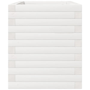 Odlingslåda vit 70x40x49,5 cm massiv furu