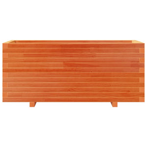 Odlingslåda vaxbrun 110x40x49,5 cm massiv furu