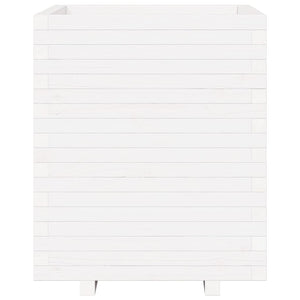 Odlingslåda vit 60x60x72,5 cm massiv furu