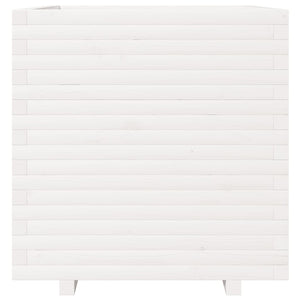 Odlingslåda vit 70x70x72,5 cm massiv furu